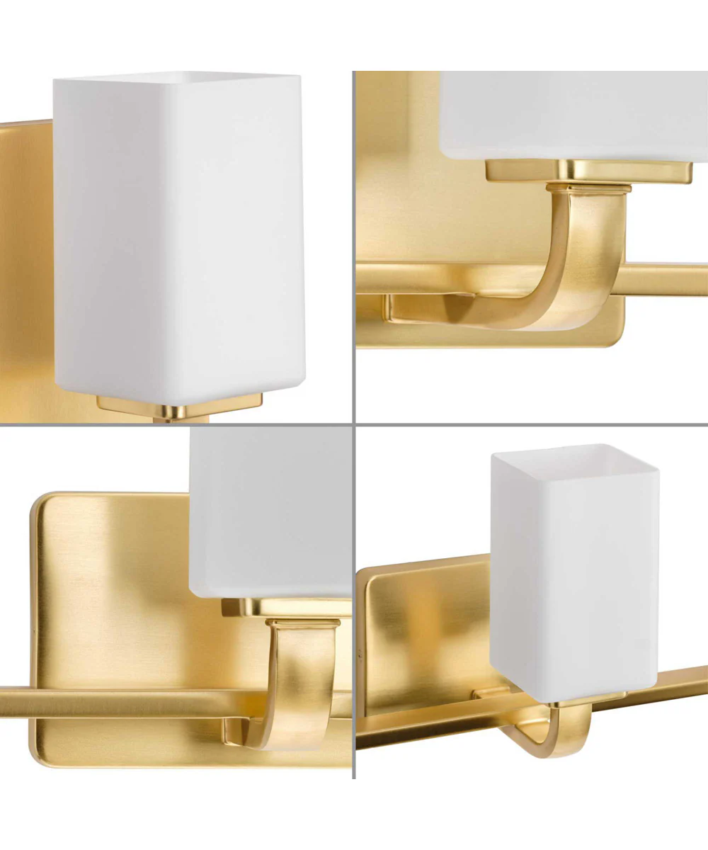 Cowan 3-Light Modern Etched Opal Glass Bath Vanity Light Satin Brass - Image 5