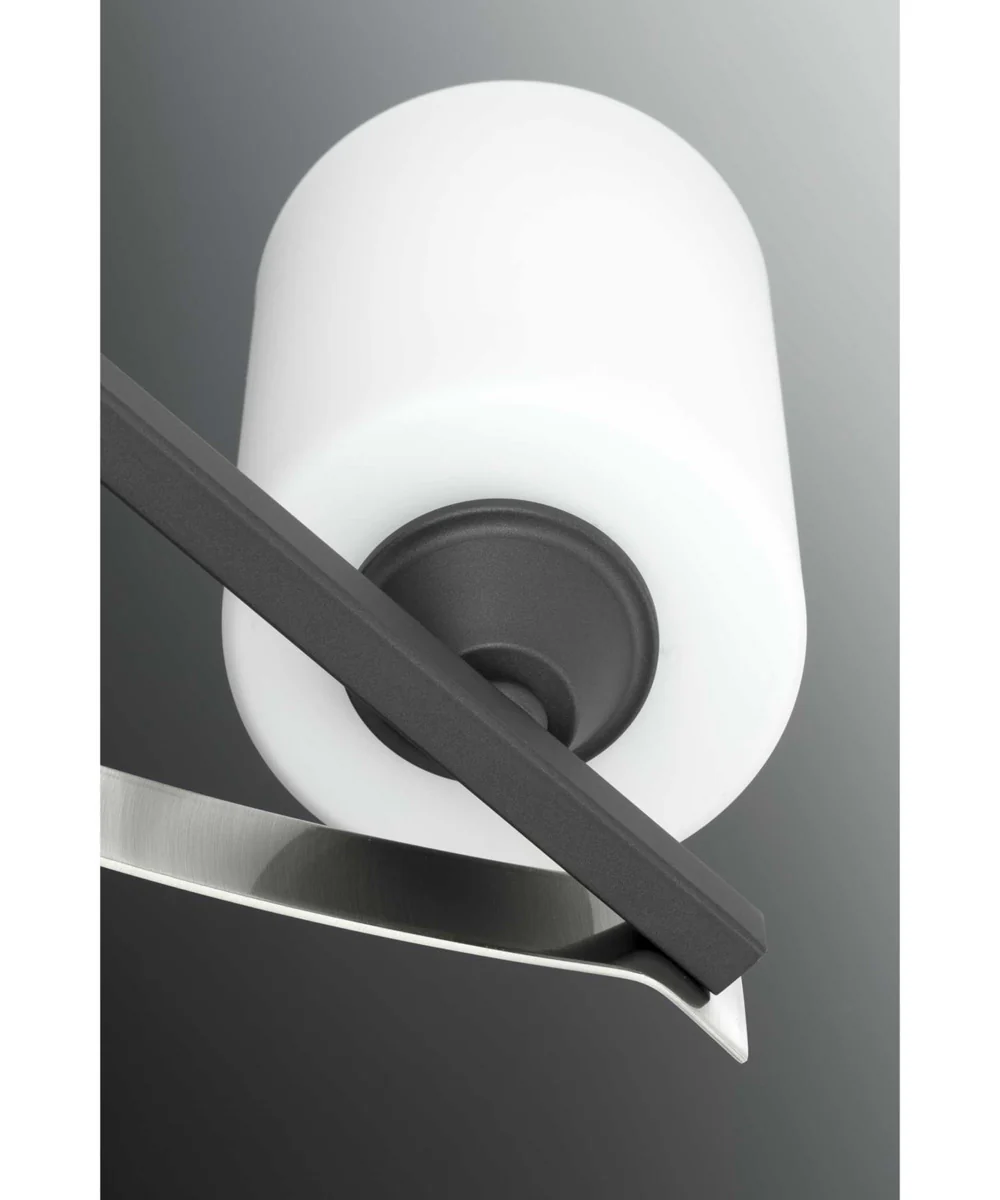 Dart 2-Light Etched Glass Modern Bath Vanity Light Graphite - Image 9