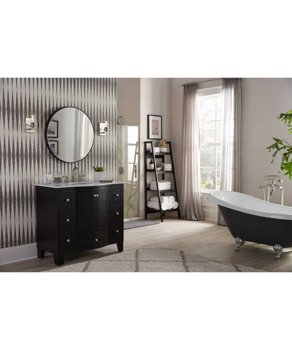 Debut 1-Light Farmhouse Bath Vanity Light Brushed Nickel - Image 2