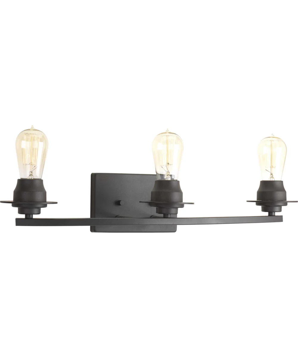 Debut 3-Light Farmhouse Bath Vanity Light Graphite