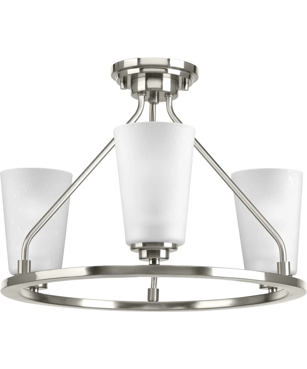 Debut 3-Light Semi-Flush Convertible Brushed Nickel - Image 9