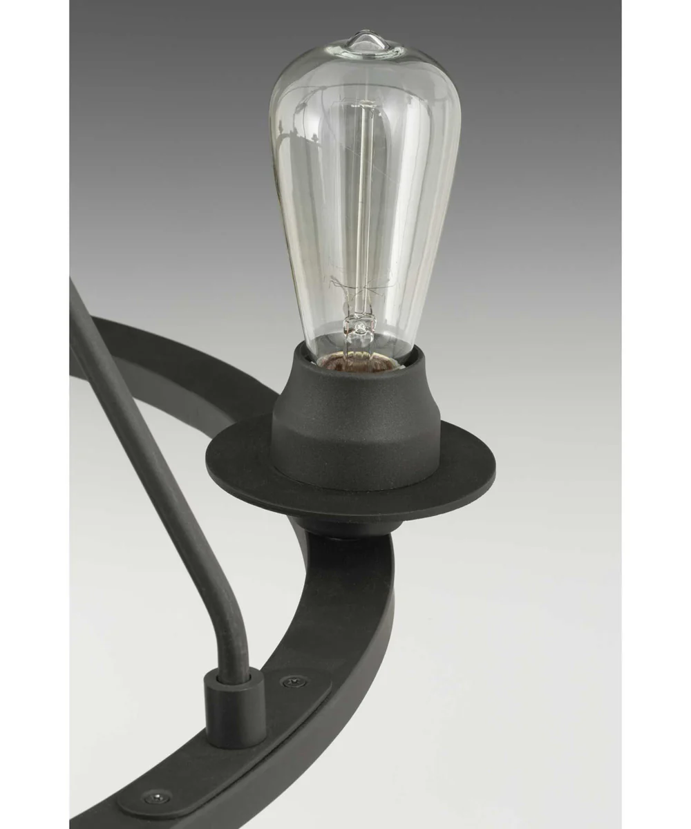 Debut 3-Light Semi-Flush Convertible Graphite - Image 10