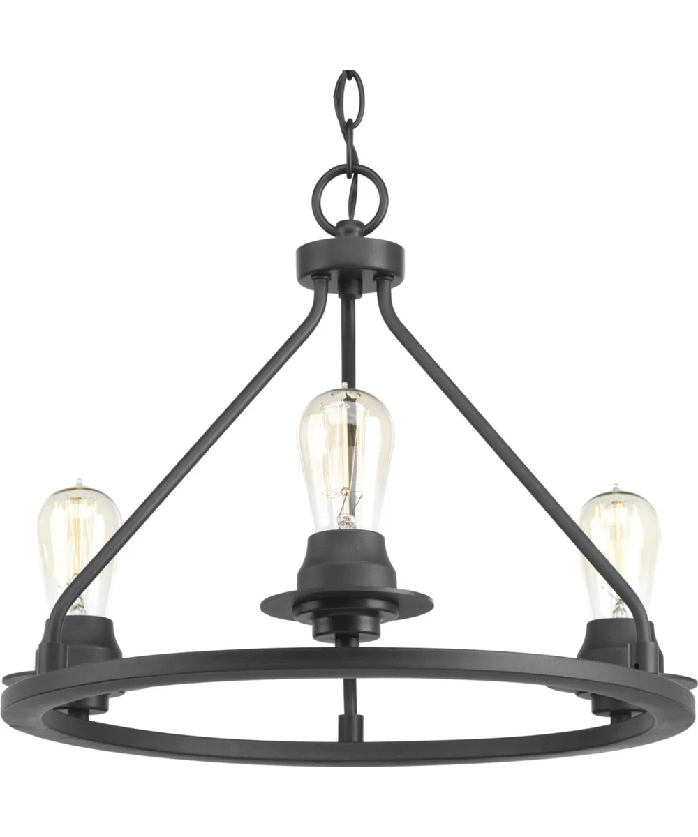 Debut 3-Light Semi-Flush Convertible Graphite - Image 6