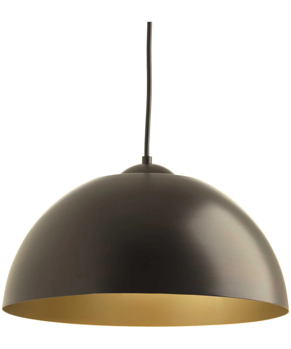 Dome 1-Light LED Pendant Antique Bronze