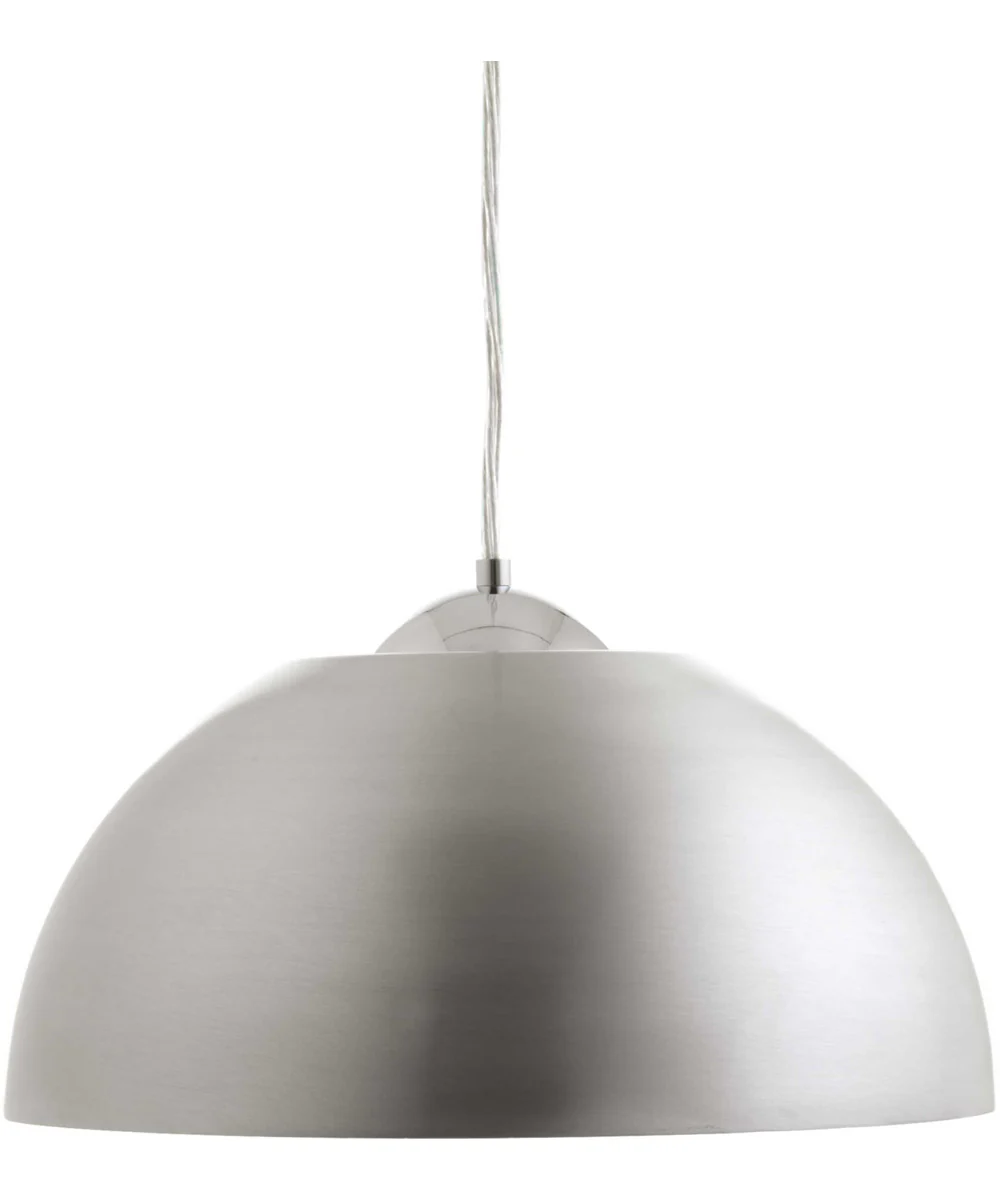 Dome 1-Light LED Pendant Satin Aluminum - Image 2