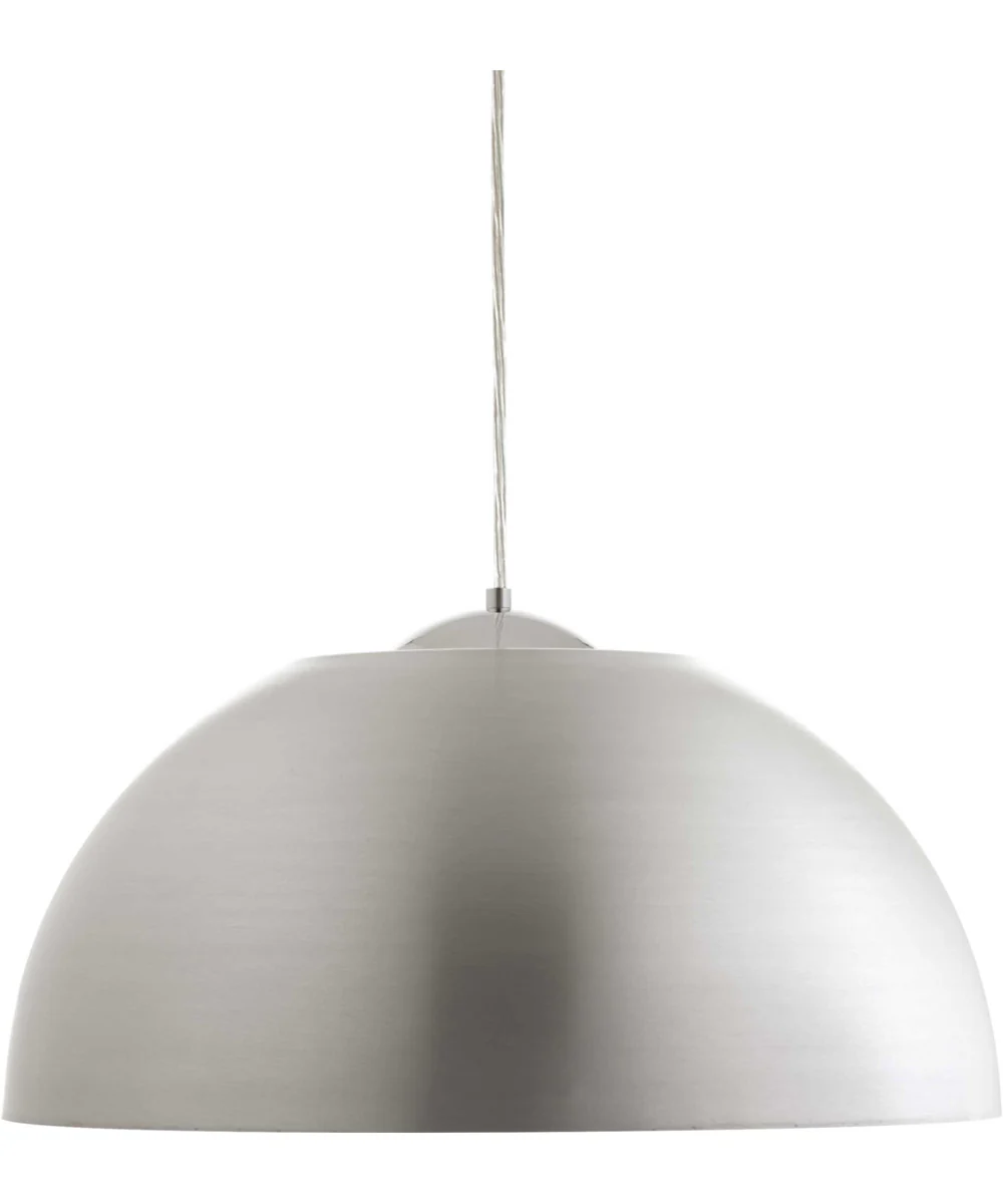 Dome 1-Light LED Pendant Satin Aluminum - Image 4