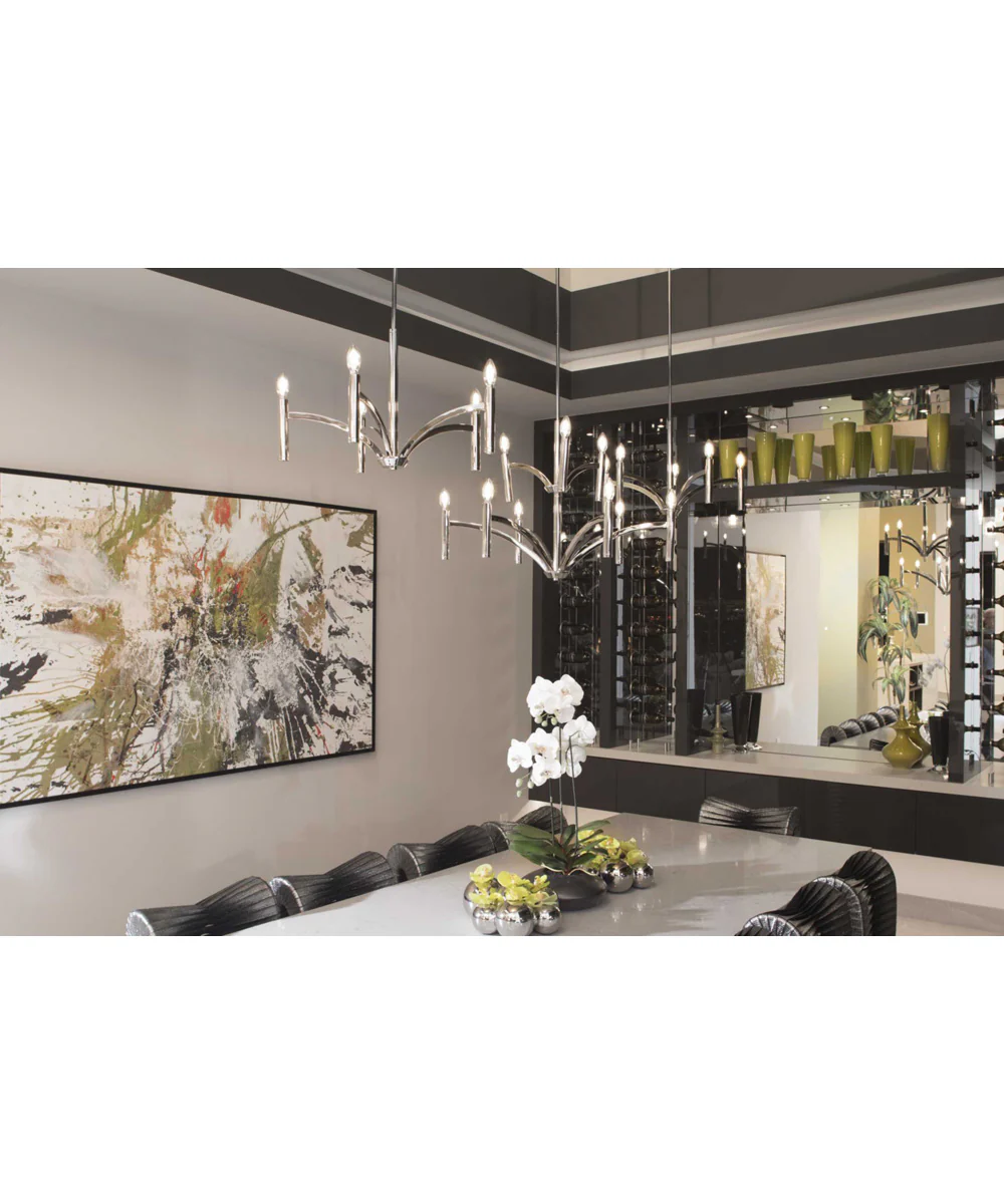 Draper 5-Light Luxe Chandelier Light Polished Nickel - Image 2