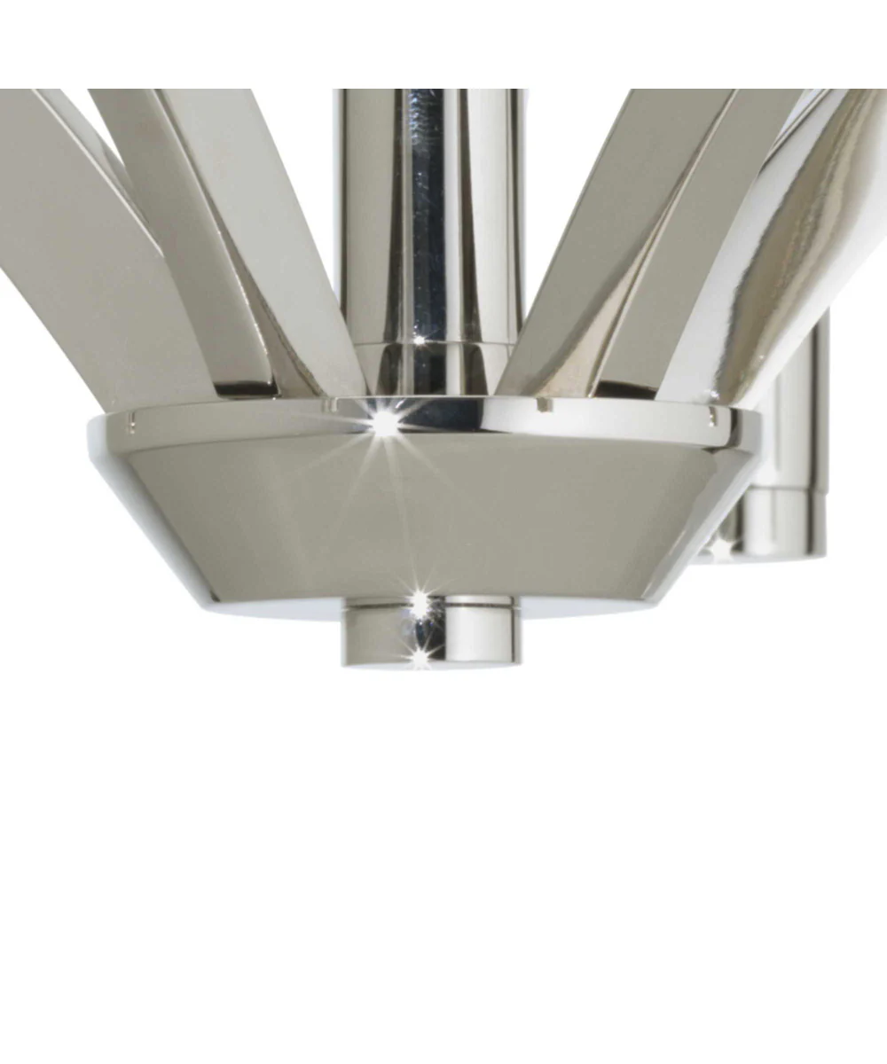 Draper 5-Light Luxe Chandelier Light Polished Nickel - Image 6