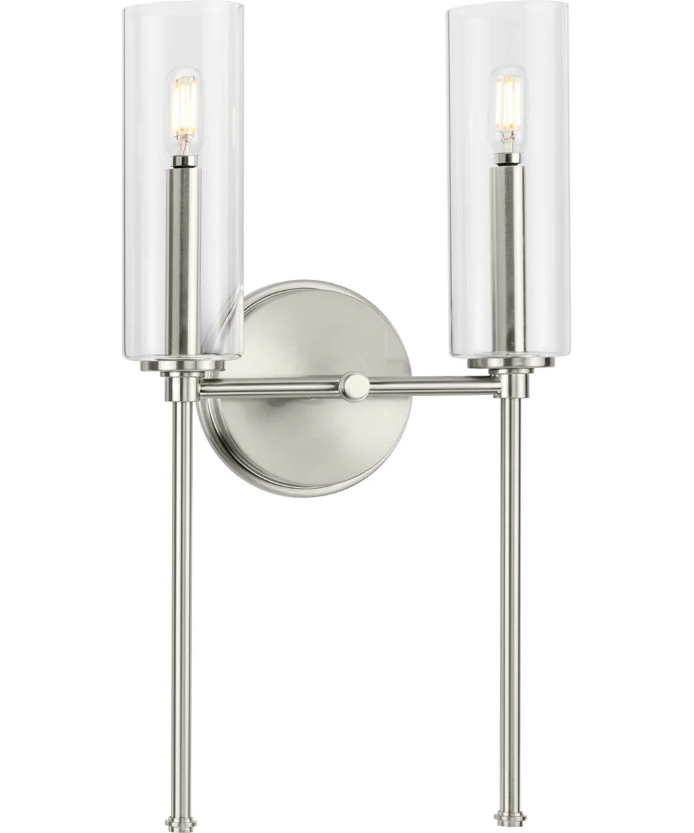 Elara 2-Light New Traditional Wall Light Brushed Nickel - Image 3