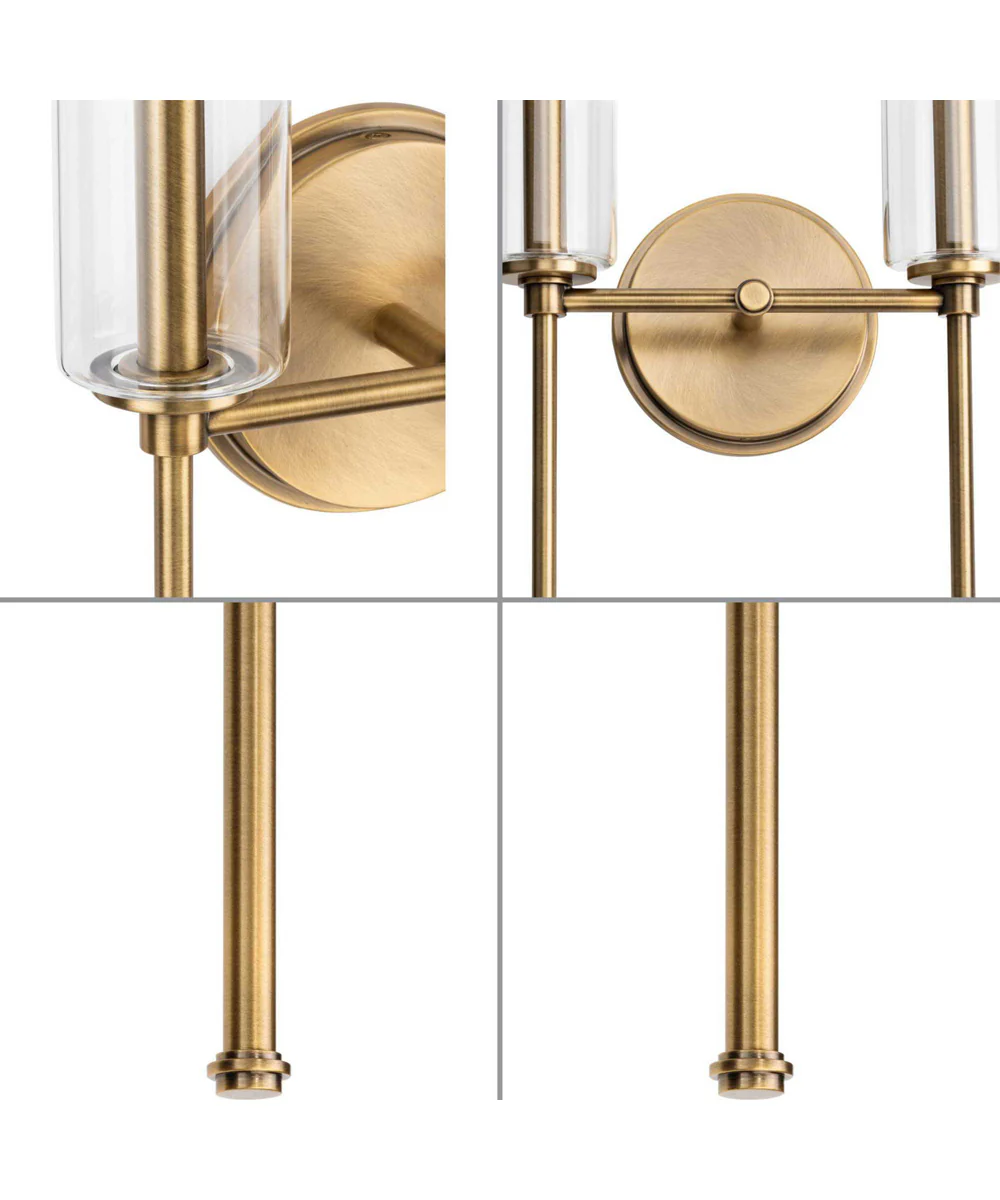 Elara 2-Light New Traditional Wall Light Vintage Brass - Image 4