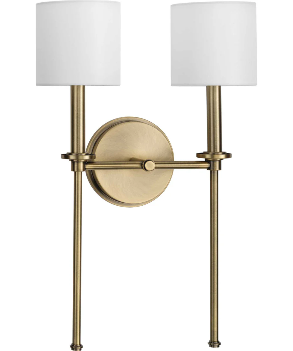 Elara 2-Light New Traditional Wall Light Vintage Brass - Image 5