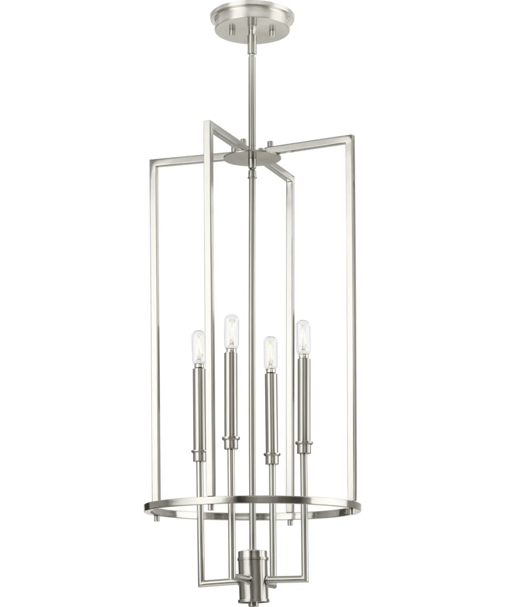 Elara 4-Light New Traditional  Chandelier Foyer Light Brushed Nickel