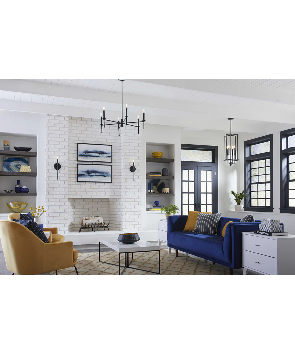 Elara 4-Light New Traditional  Chandelier Foyer Light Matte Black - Image 3