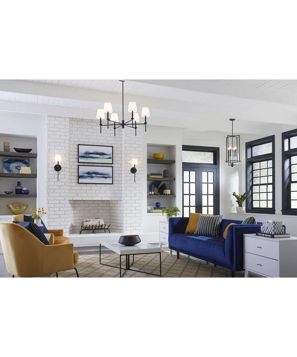 Elara 4-Light New Traditional  Chandelier Foyer Light Matte Black - Image 4