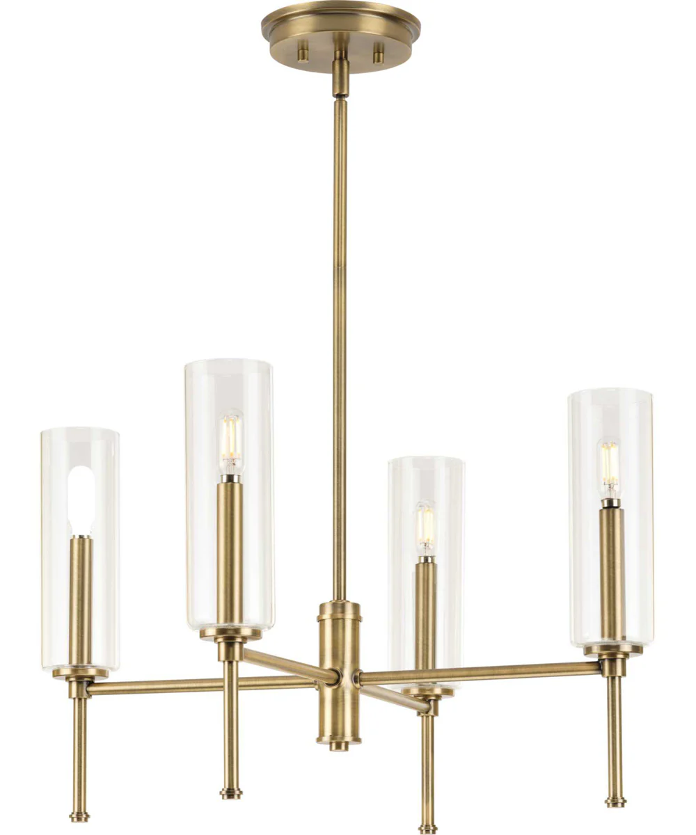 Elara 4-Light New Traditional  Chandelier Light Vintage Brass - Image 10