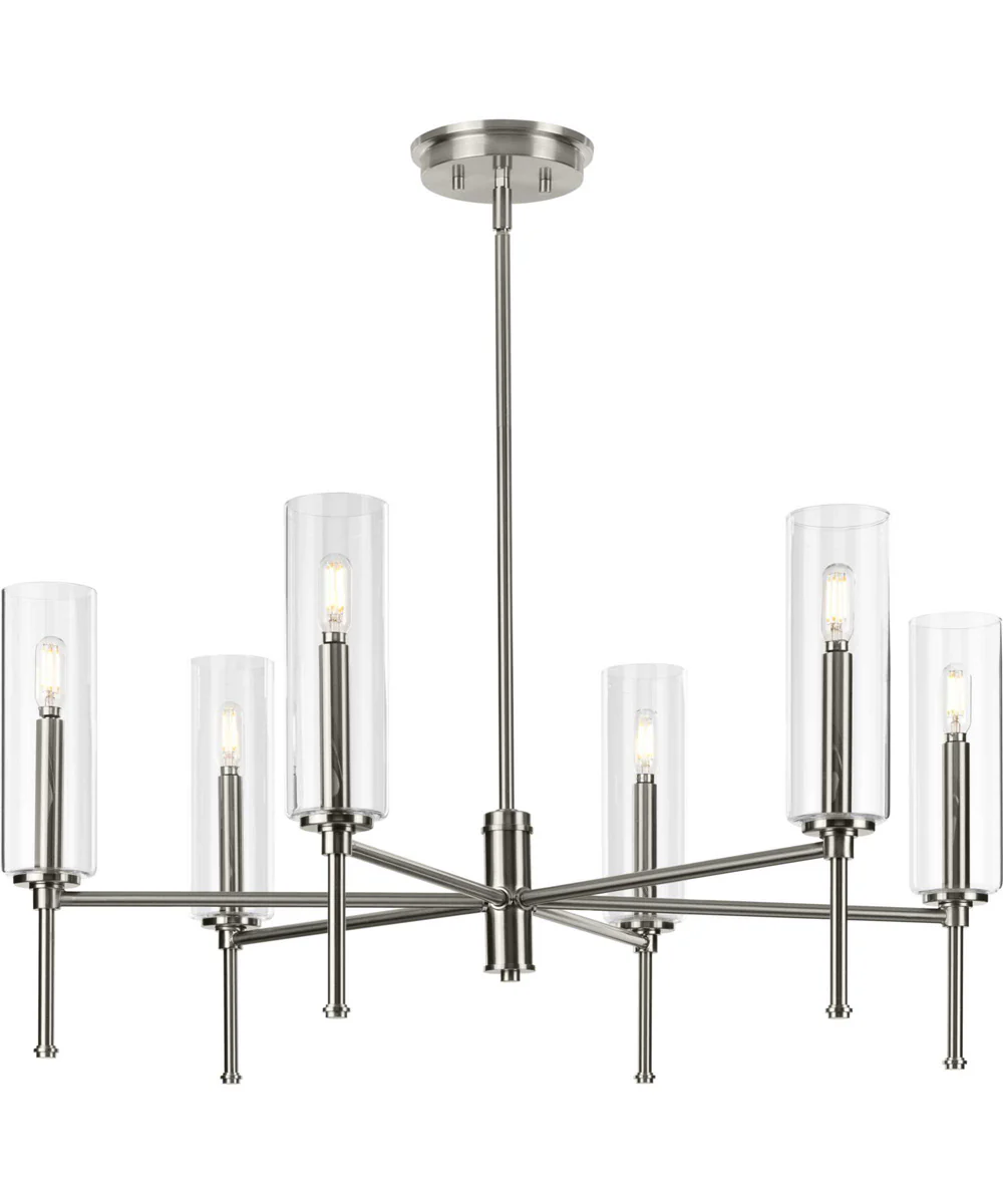 Elara 6-Light New Traditional  Chandelier Light Brushed Nickel - Image 6