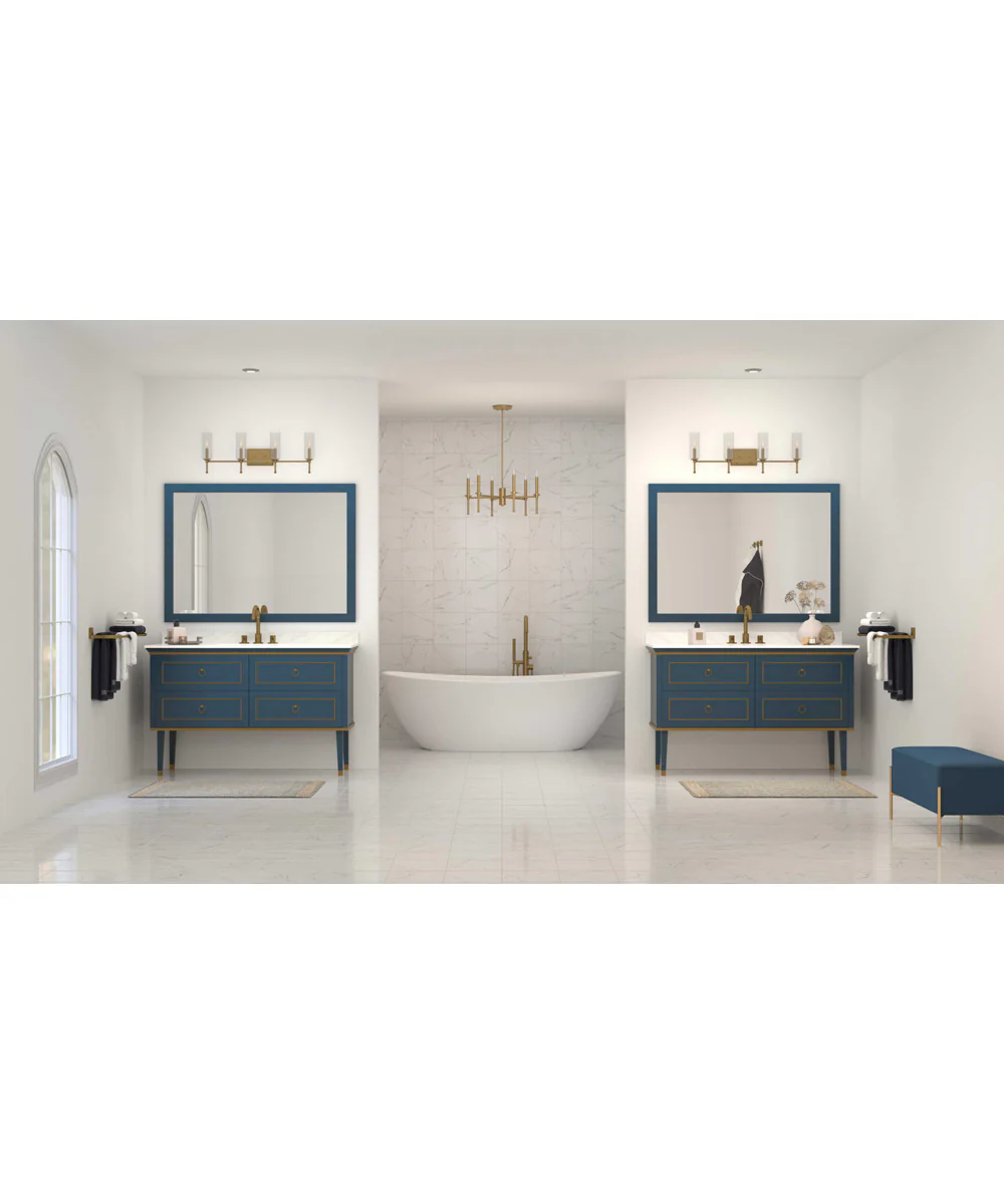 Elara 6-Light New Traditional  Chandelier Light Vintage Brass - Image 2