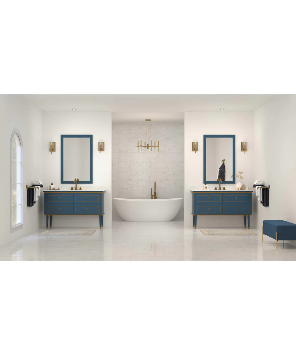 Elara 6-Light New Traditional  Chandelier Light Vintage Brass - Image 3