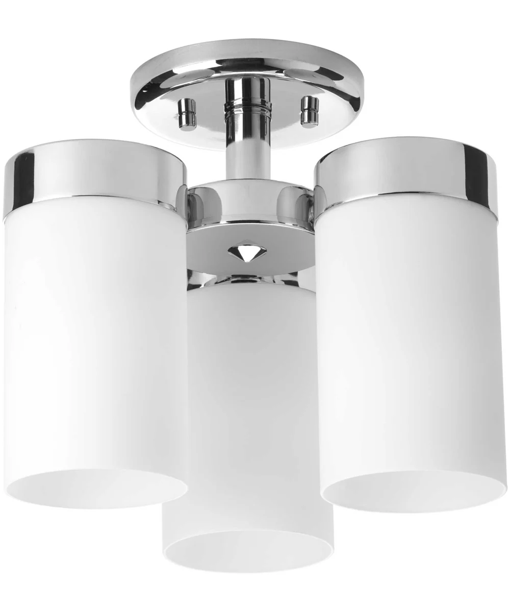 Elevate 3-Light 11-3/4" Flush Mount Polished Chrome