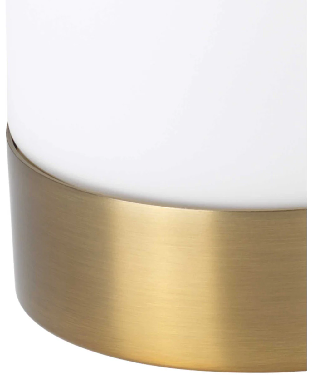 Elevate 3-Light Etched White Glass Mid-Century Modern Chandelier Light Brushed Bronze - Image 9