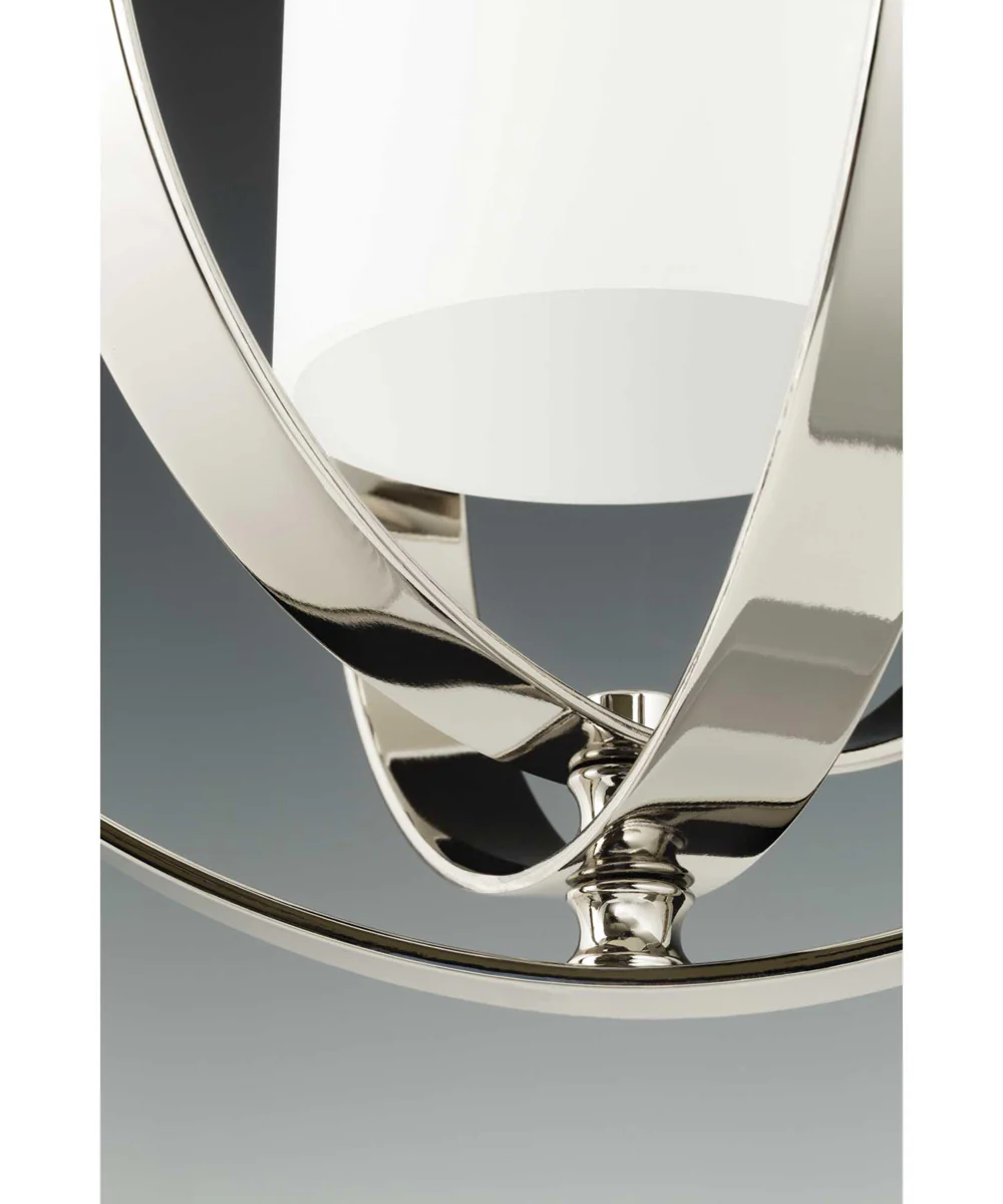 Equinox 1-Light Small Foyer Lantern Polished Nickel - Image 3