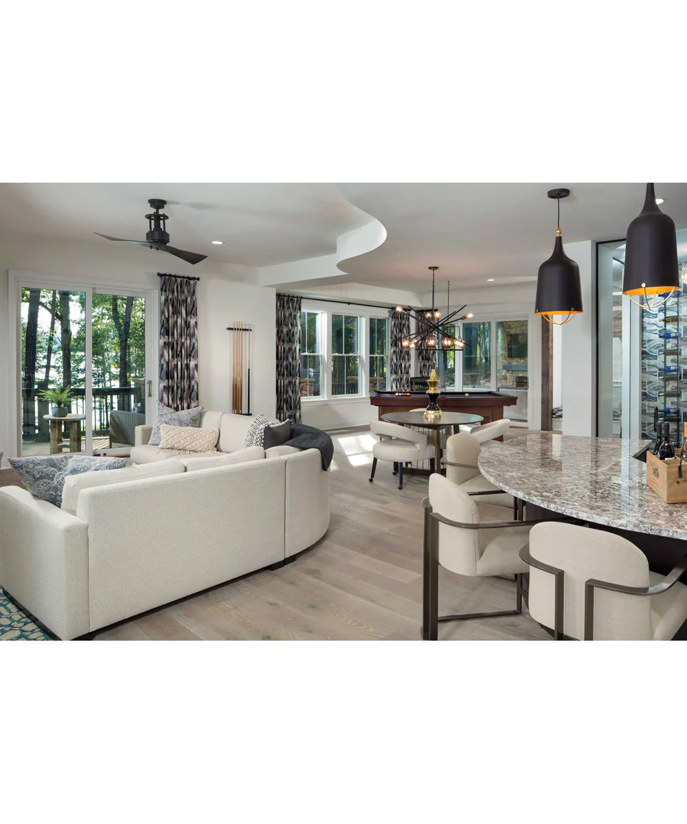 Era 1-Light Gold Global Pendant Light Matte Black - Image 2