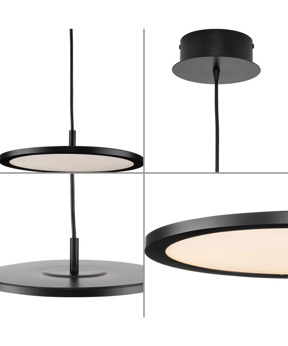 Everlume LED Modern Pendant Matte Black - Image 3