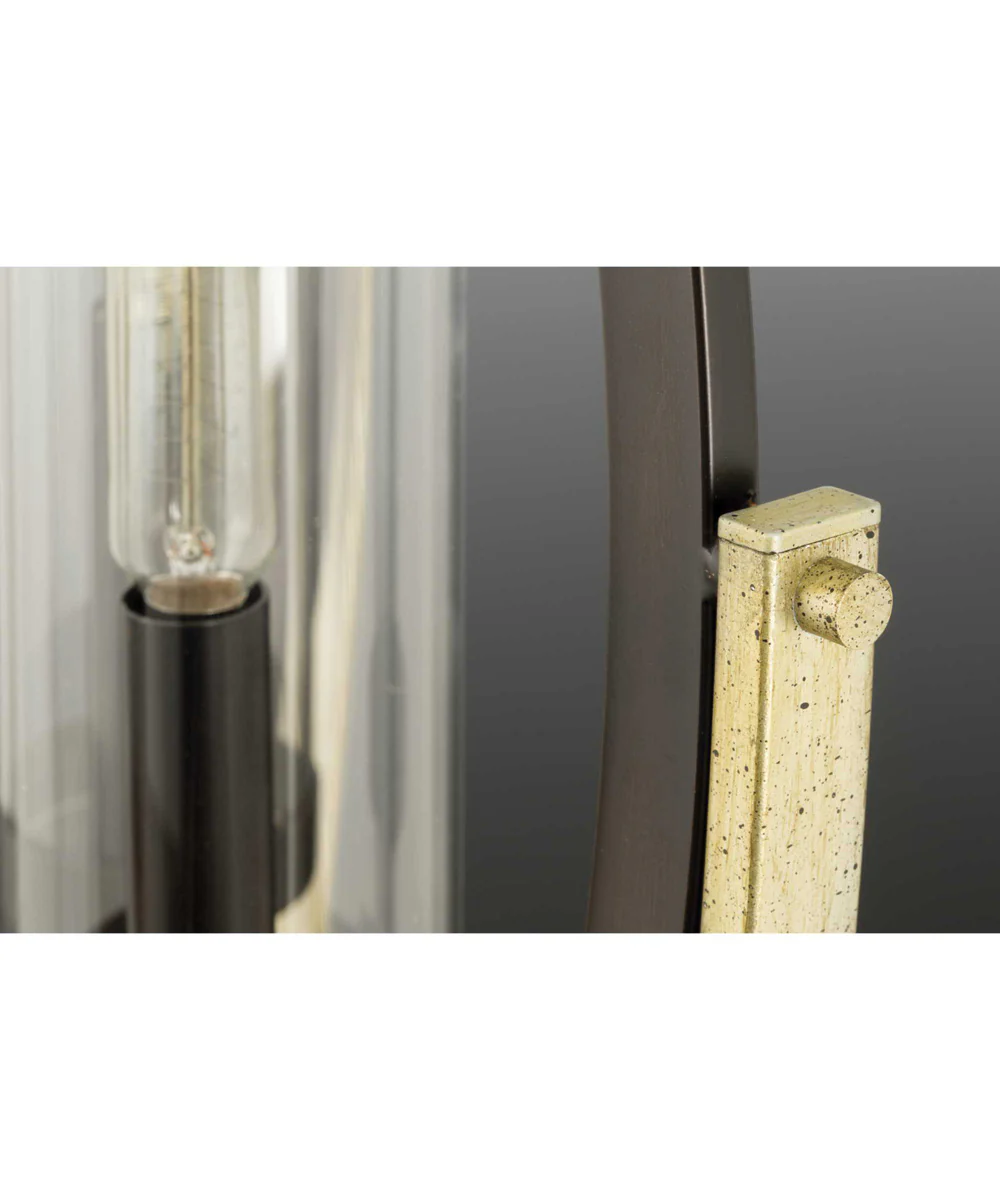 Evoke 5-Light Clear Glass Luxe Chandelier Light Antique Bronze - Image 3