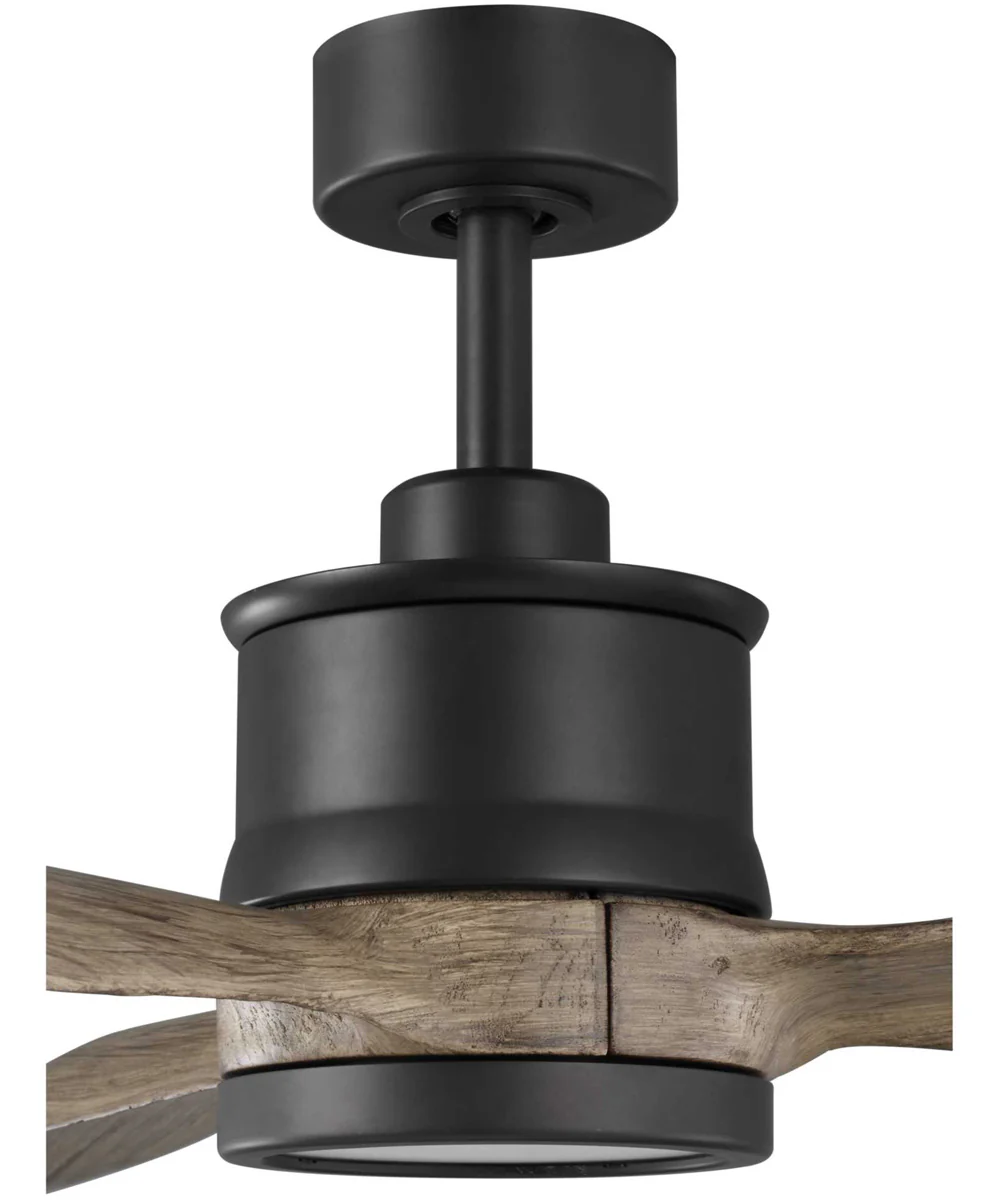 Farris 3-Blade Carved Wood 60" Ceiling Fan Graphite - Image 8