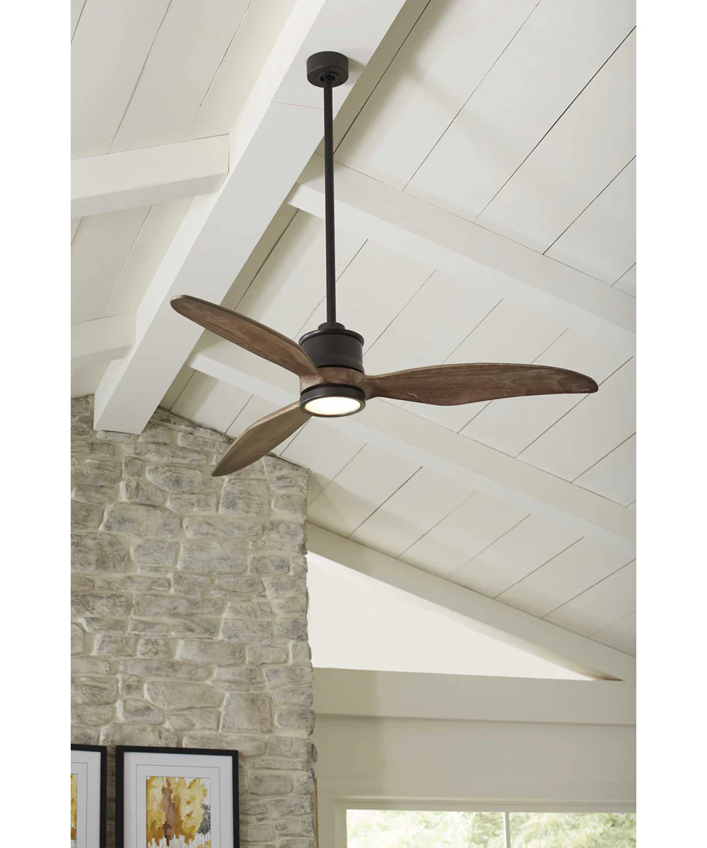 Farris 3-Blade Carved Wood 60" Ceiling Fan Oil Rubbed Bronze - Image 3