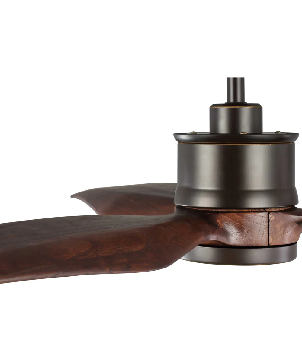 Farris 3-Blade Carved Wood 60" Ceiling Fan Oil Rubbed Bronze - Image 4