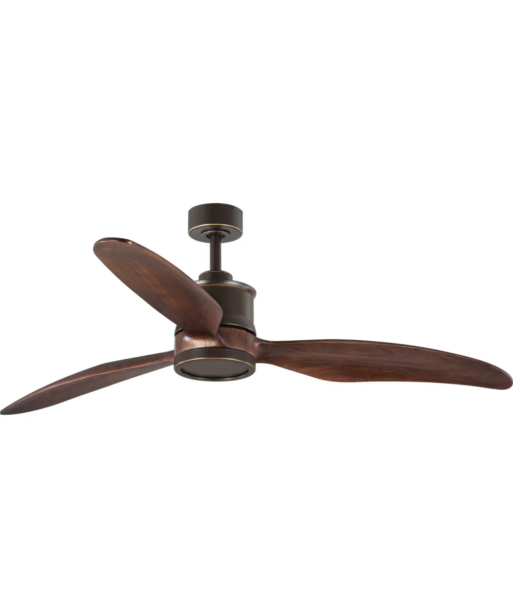 Farris 3-Blade Carved Wood 60" Ceiling Fan Oil Rubbed Bronze - Image 9