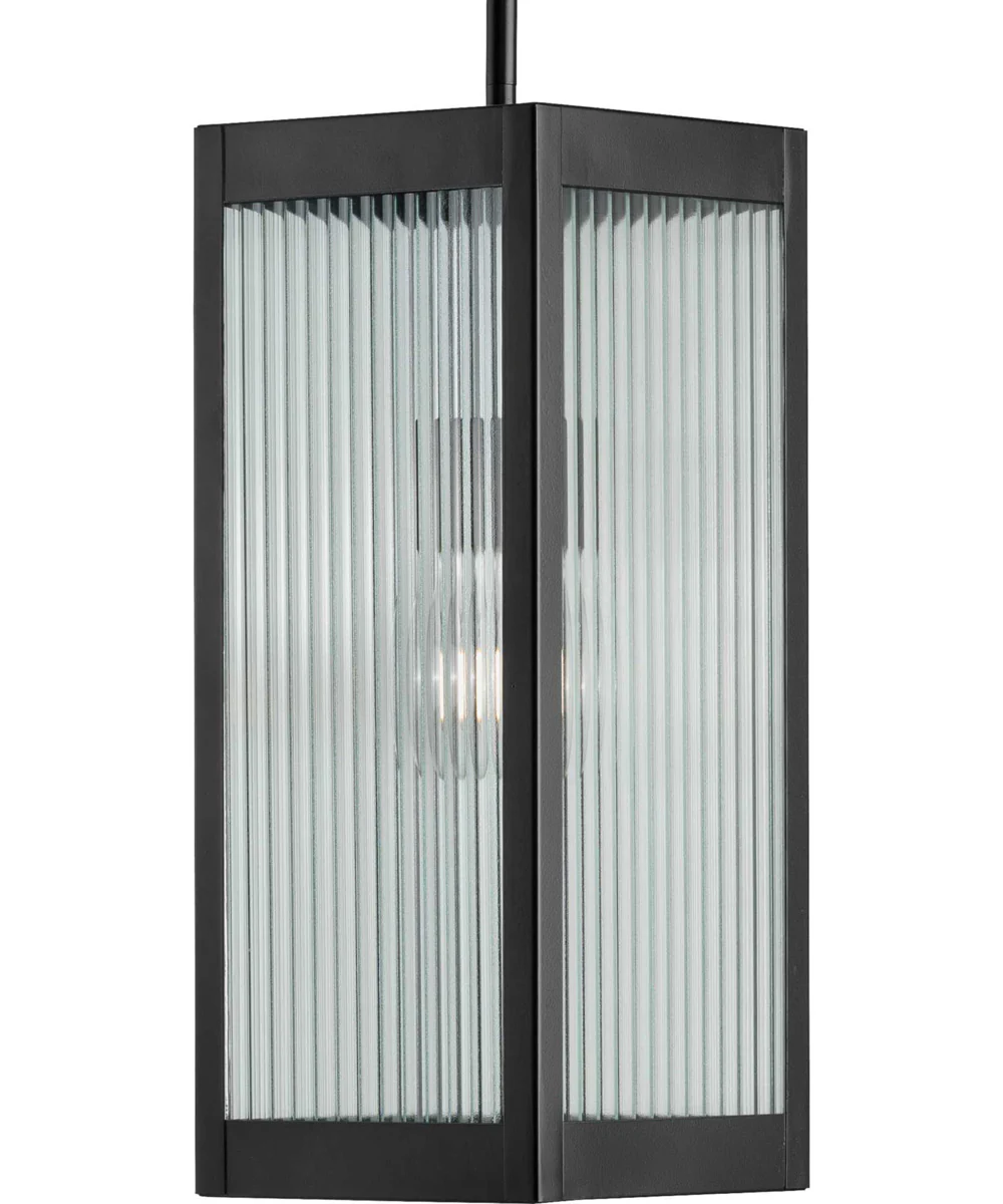 Felton Black 1-Light Hanging Lantern Matte Black