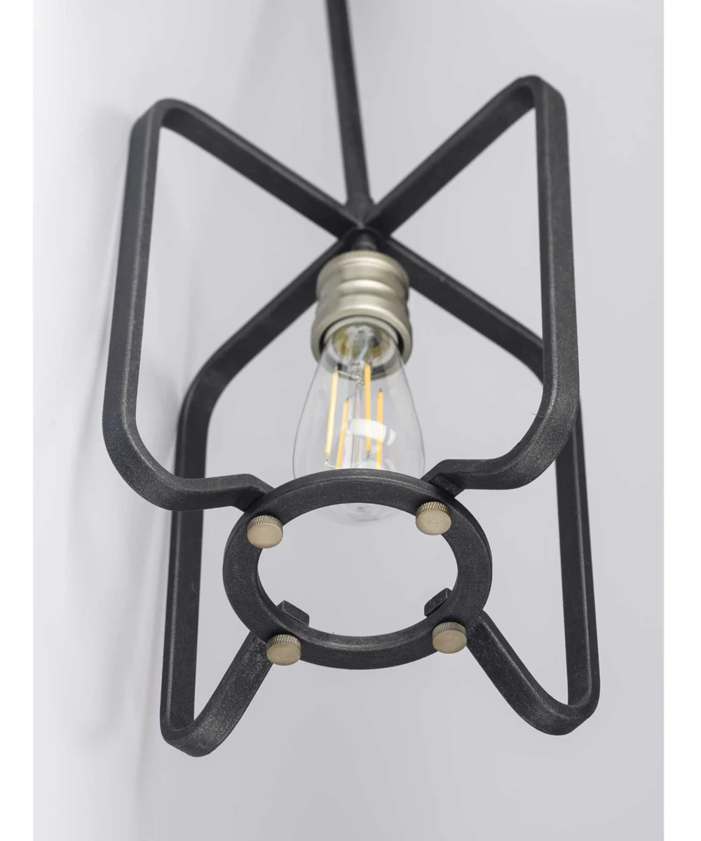 Foster 1-Light Farmhouse Mini-Pendant Light Gilded Iron - Image 11