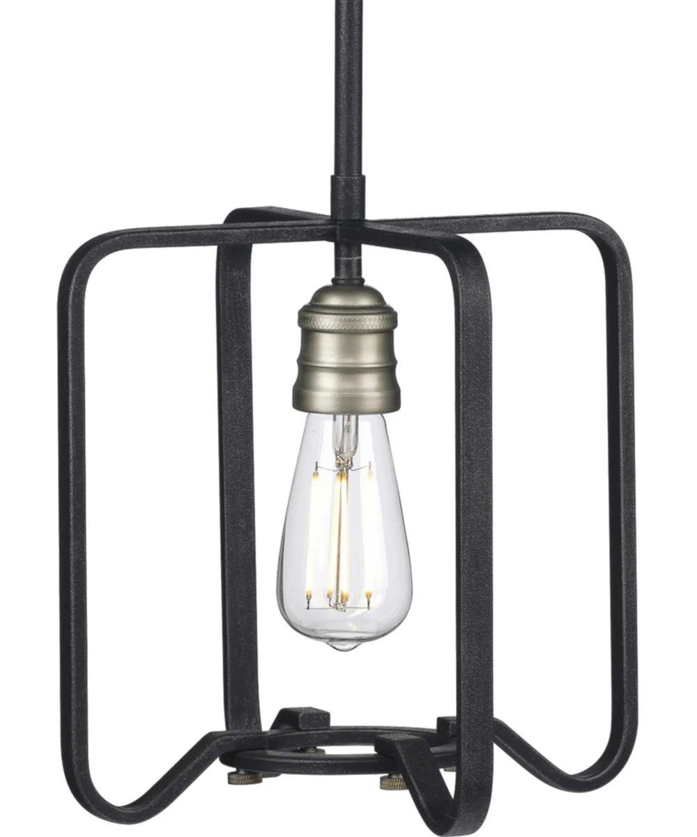 Foster 1-Light Farmhouse Mini-Pendant Light Gilded Iron - Image 12