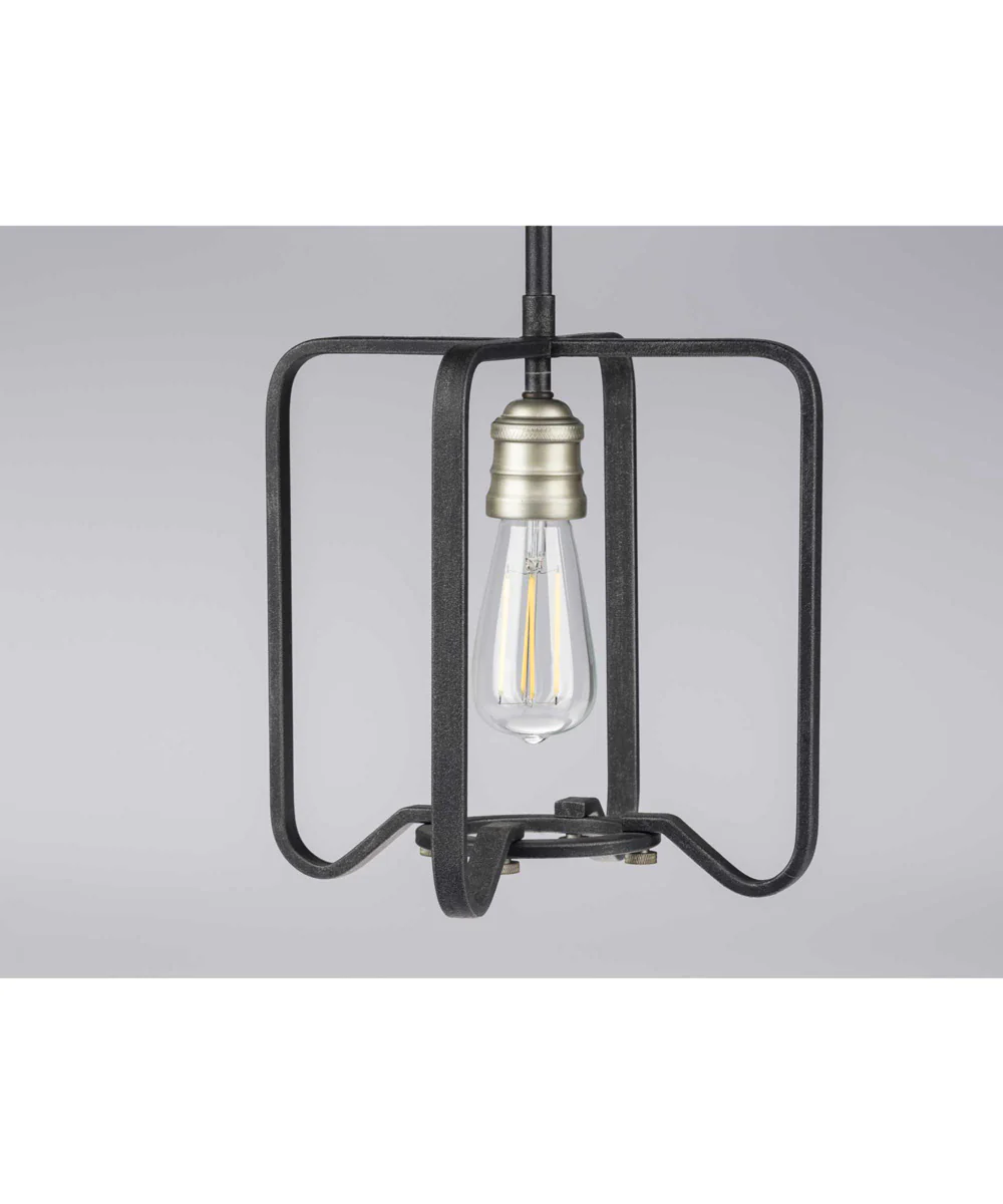 Foster 1-Light Farmhouse Mini-Pendant Light Gilded Iron - Image 13