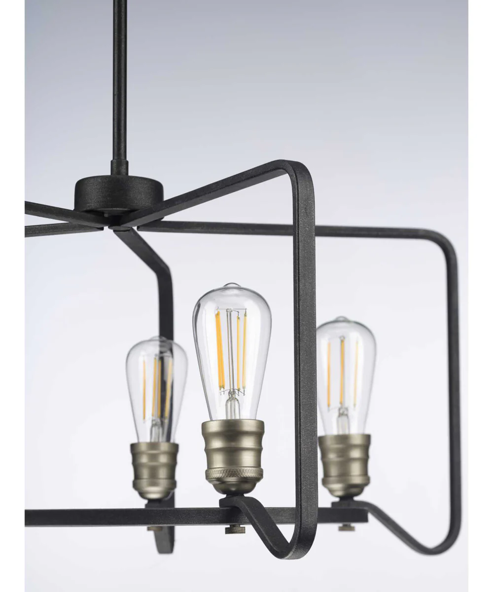 Foster 5-Light Farmhouse Chandelier Light Gilded Iron - Image 2