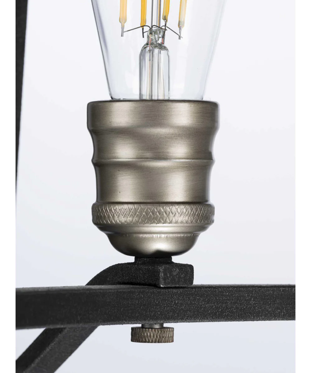 Foster 6-Light Farmhouse Chandelier Light Gilded Iron - Image 10