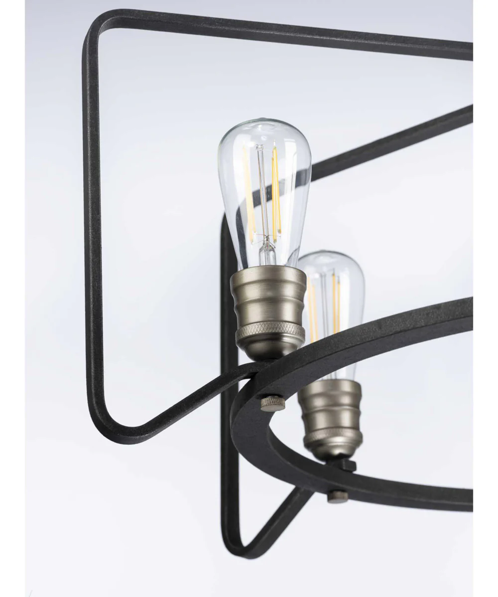 Foster 6-Light Farmhouse Chandelier Light Gilded Iron - Image 3