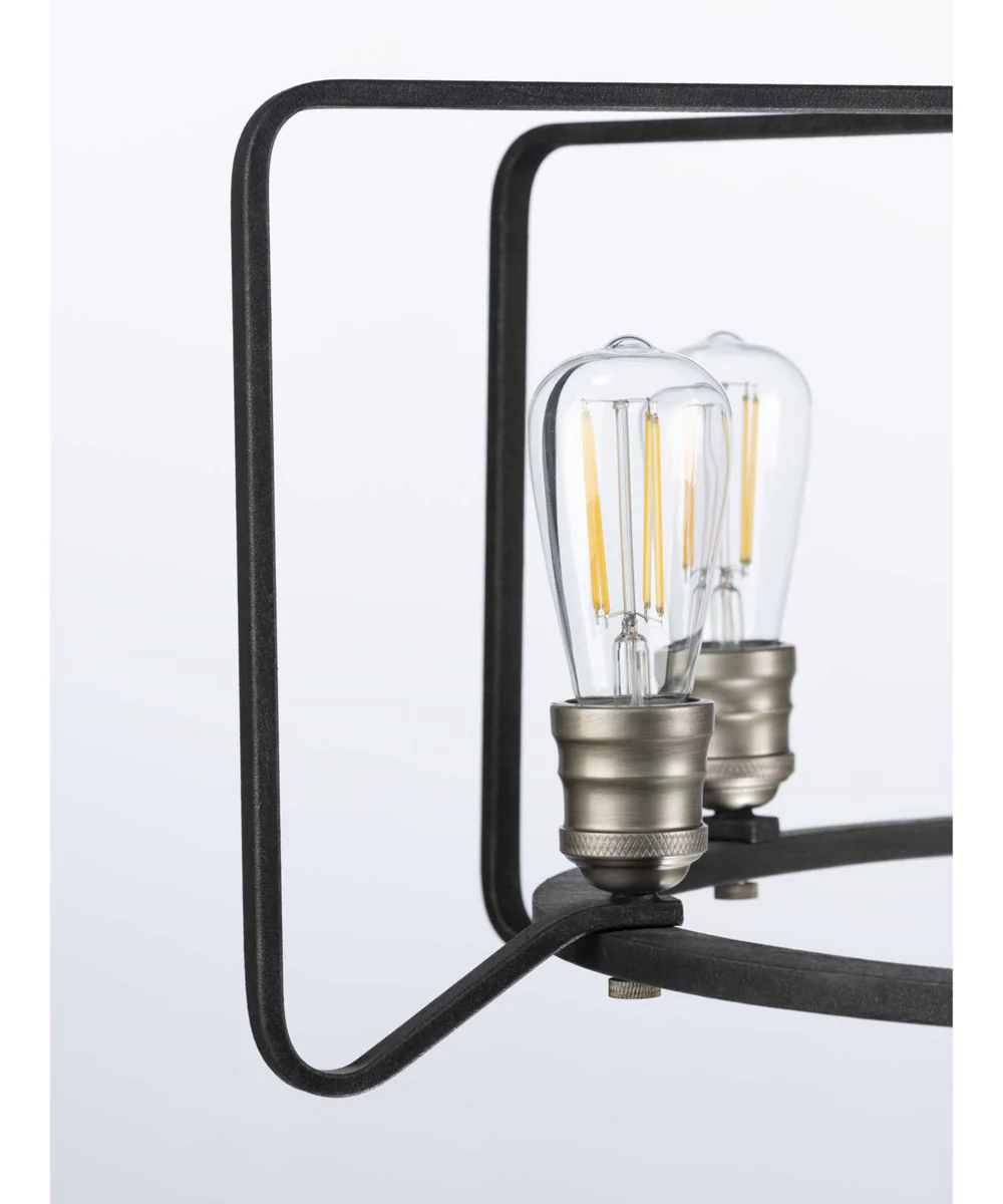 Foster 6-Light Farmhouse Chandelier Light Gilded Iron - Image 5