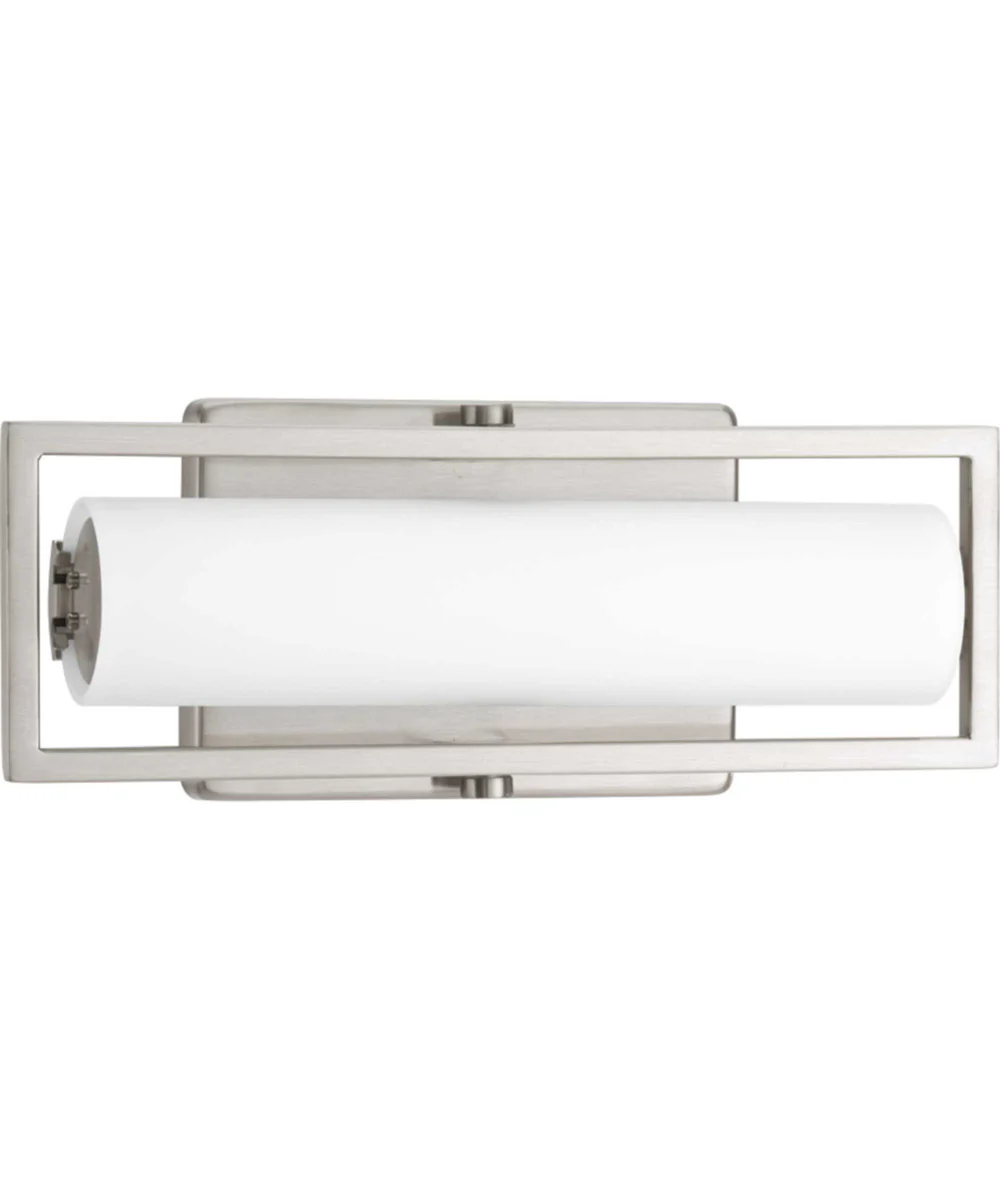 Frame LED 12" Linear Vanity Light Brushed Nickel