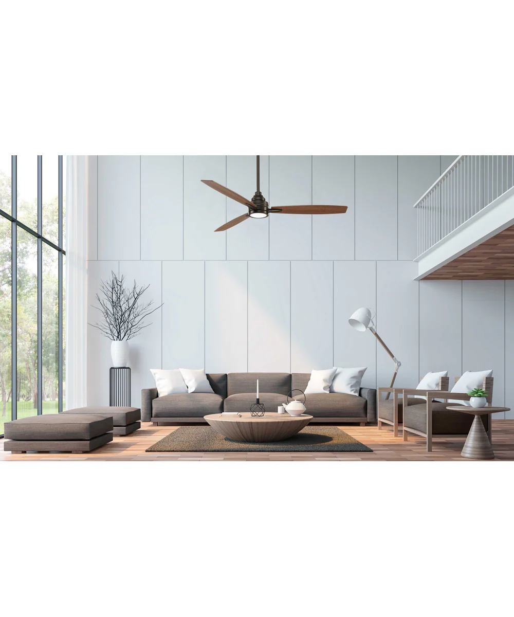 Gaze 60" LED 3-Blade Ceiling Fan Antique Bronze - Image 3