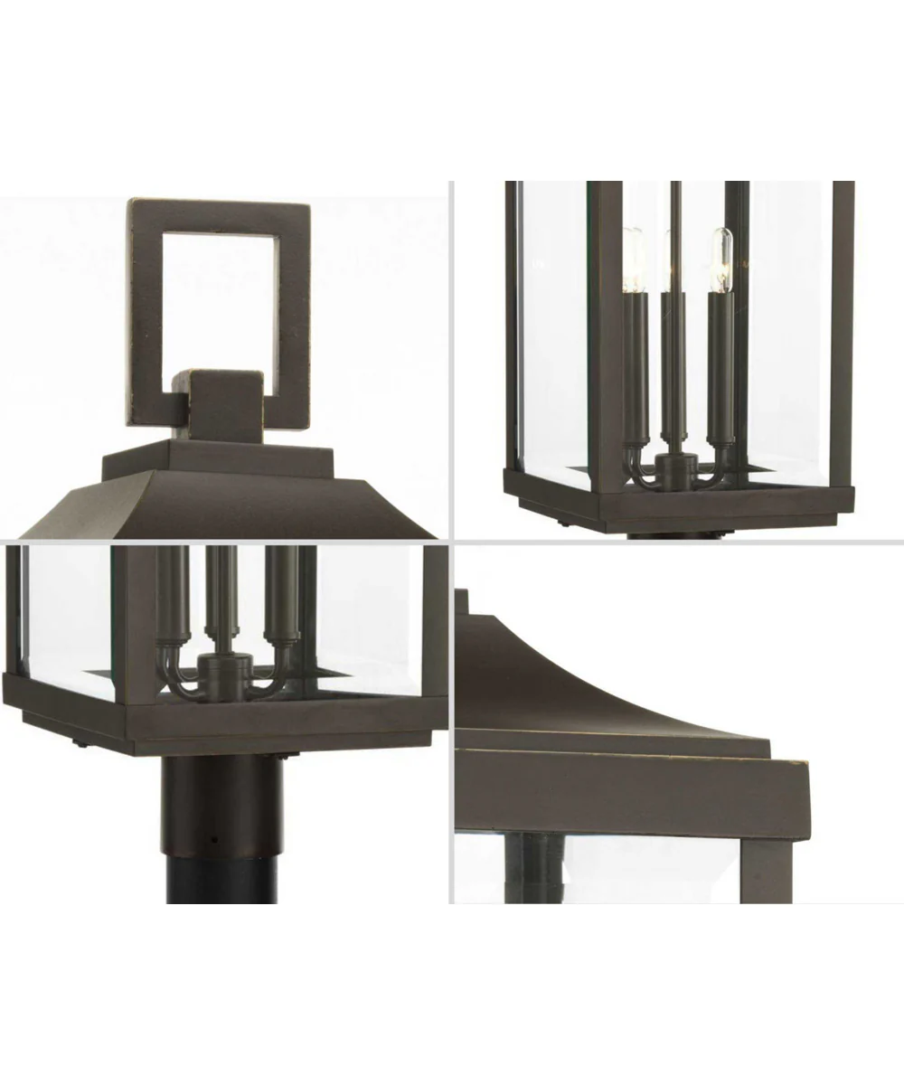 Gibbes Street 3-Light Post Lantern Antique Bronze - Image 4