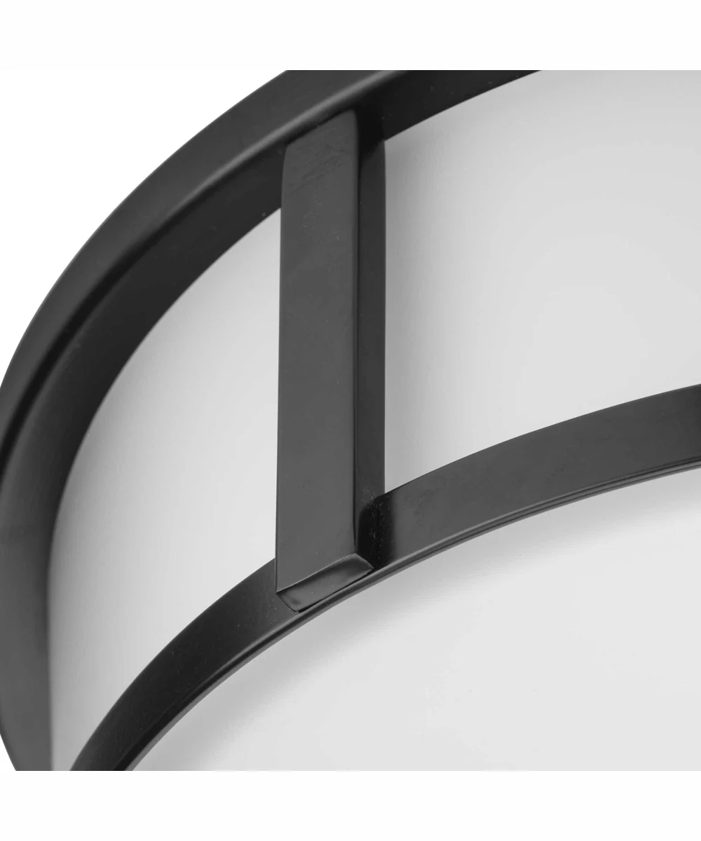 Gilliam 12--5/8 in. 2-Light New Traditional Flush Mount Matte Black - Image 9