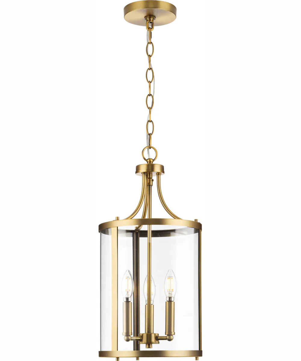 Gilliam 3-Light New Traditional Hall & Foyer Vintage Brass - Image 10