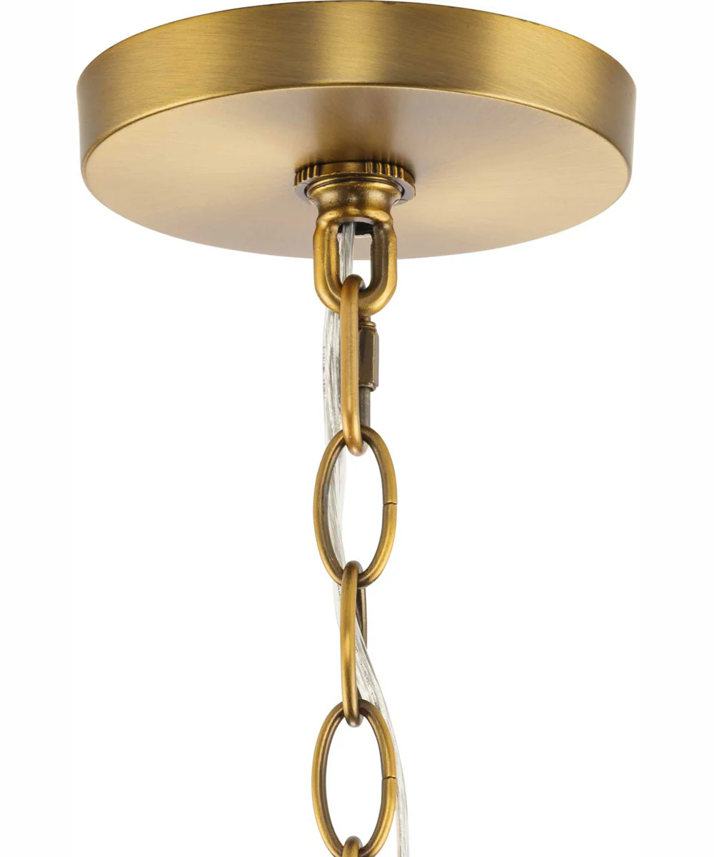 Gilliam 3-Light New Traditional Hall & Foyer Vintage Brass - Image 4