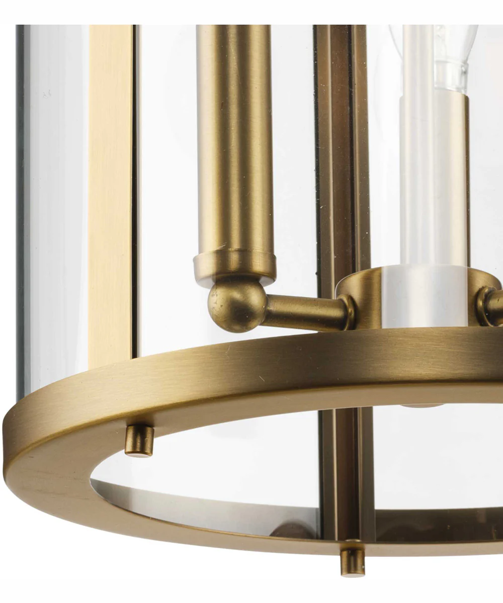 Gilliam 3-Light New Traditional Hall & Foyer Vintage Brass - Image 9