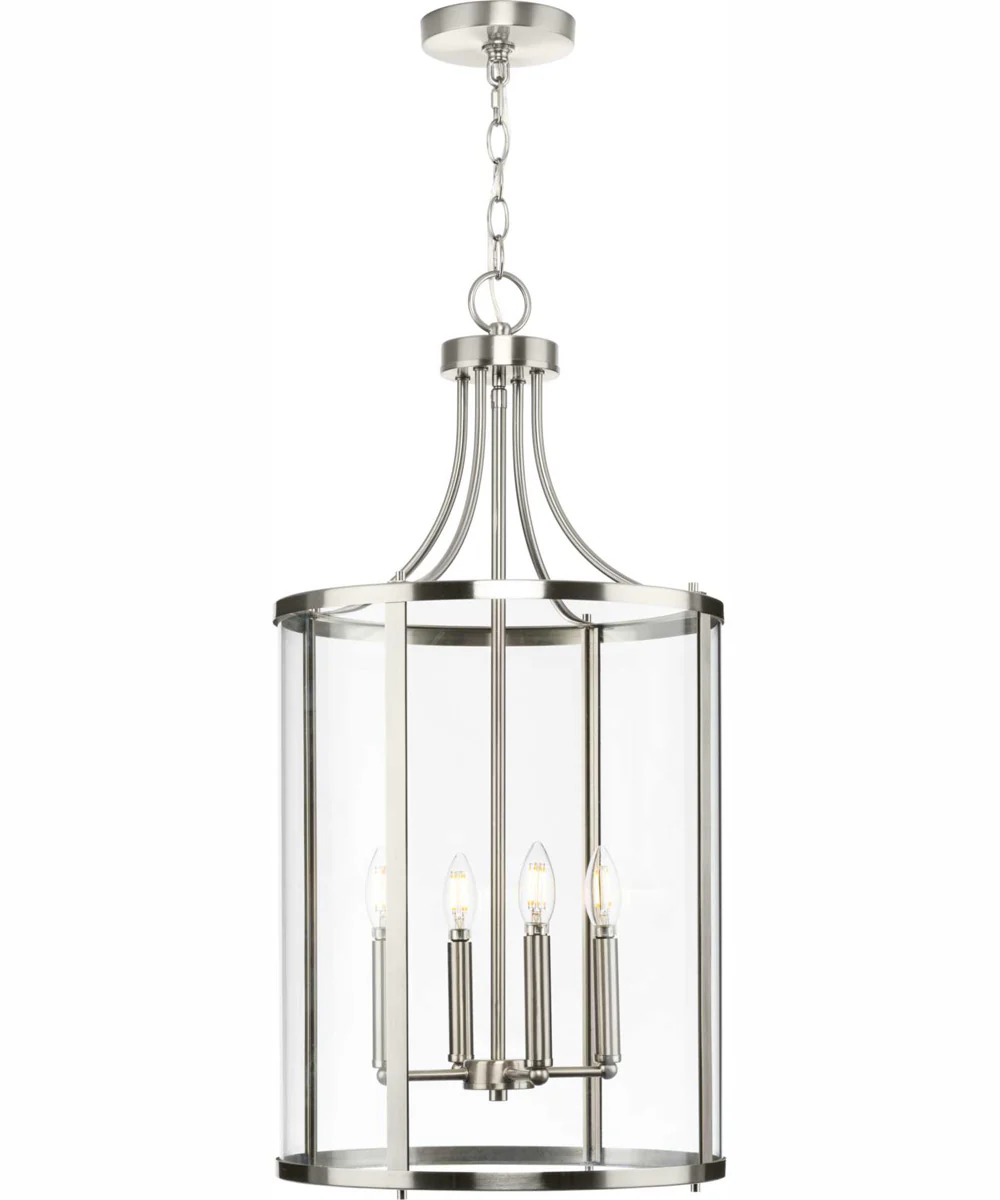 Gilliam 4-Light New Traditional Hall & Foyer Brushed Nickel - Image 3
