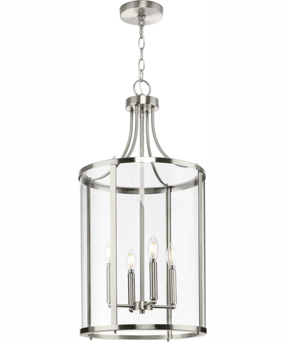 Gilliam 4-Light New Traditional Hall & Foyer Brushed Nickel - Image 8