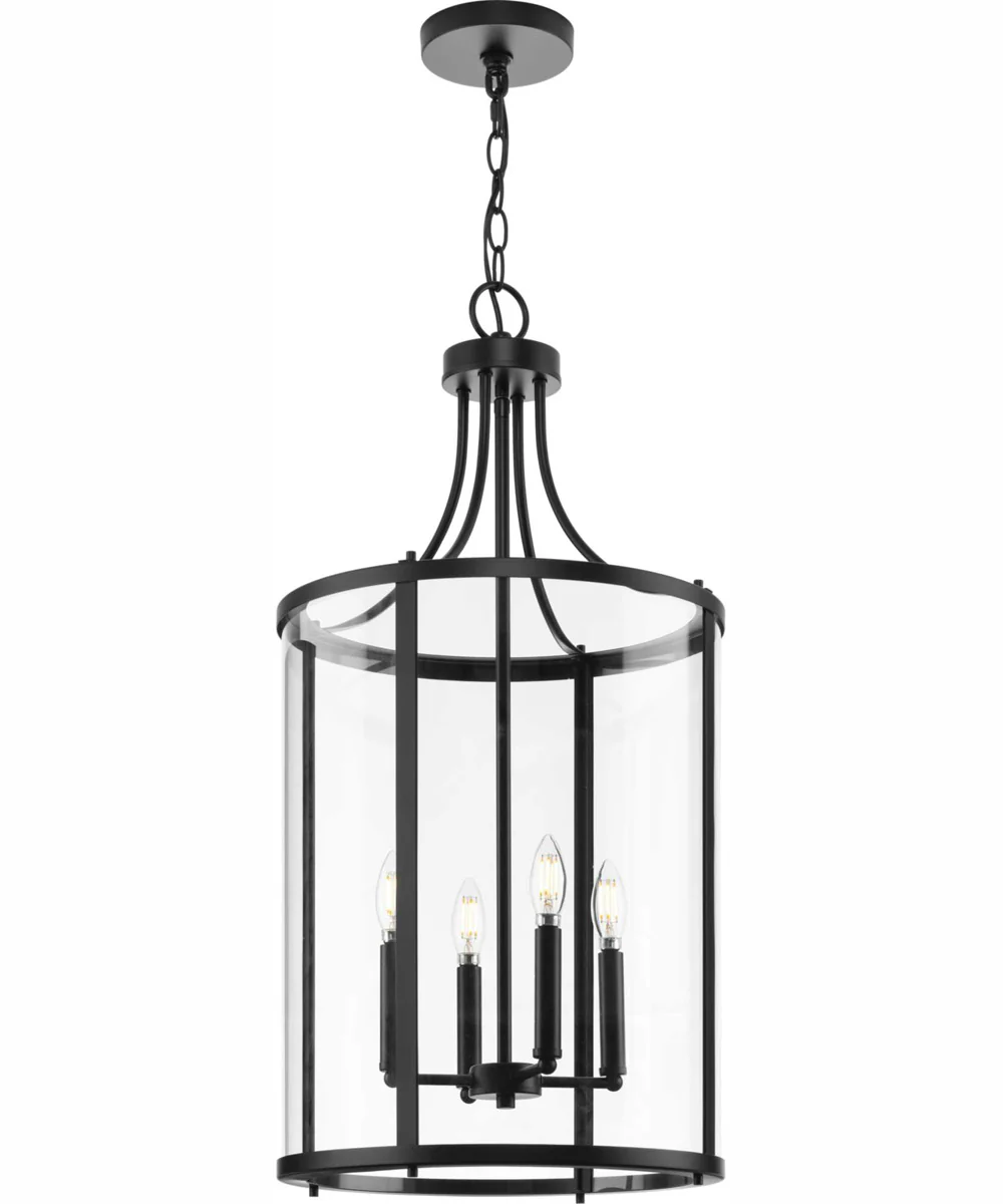 Gilliam 4-Light New Traditional Hall & Foyer Matte Black - Image 3